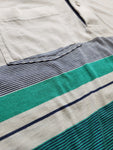 Vintage IZOD Club Golf Polo Shirt - Men's Large - Light Khaki/Green/Black