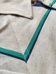 Vintage IZOD Club Golf Polo Shirt - Men's Large - Light Khaki/Green/Black
