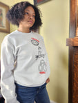 Spooky Art Crewneck Sweater - Women's Medium