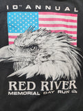 Vintage 10th Annual Red River Memorial Day Run T-shirt - Men's X-Large