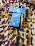 Vintage Koret Sport Abstract Windbreaker - Women's Small - Gold/Multi