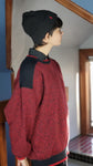 Vintage Brad Richards Knit Sweater -  Women's XL - Heather Red/Black