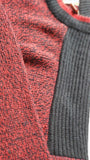 Vintage Brad Richards Knit Sweater -  Women's XL - Heather Red/Black